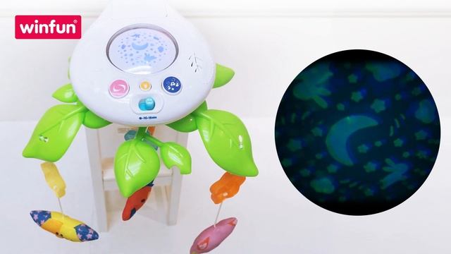 Мобиль WinFun музыкальный с проектором смотреть онлайн