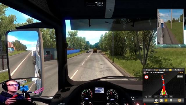 ЗАБАВНЫЕ ИГРЫ Euro truck simulator 2 - ПЕРВЫЙ РАЗ ЗА РУЛЁМ ПО РОССИИ смотреть онлайн