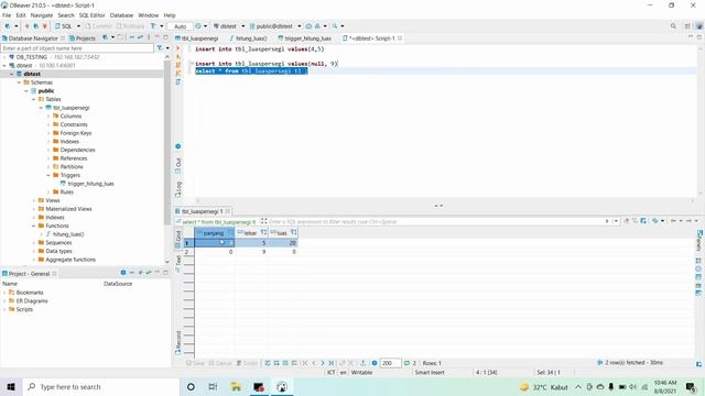 Postgresql, Trigger Insert смотреть онлайн