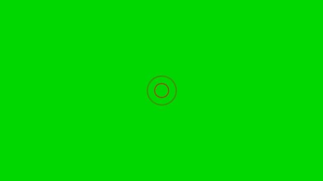Radio Wave Circle Red Location Pointer Green Screen Chroma Key HD 1080P смотреть онлайн