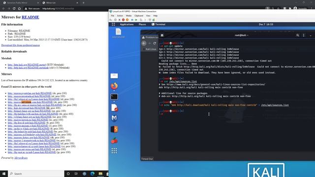 kali repository can't connect to serverion.com connection timed out solved смотреть онлайн