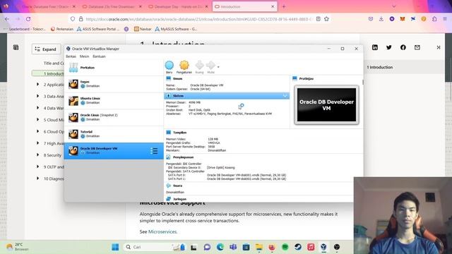 Tutorial Instalasi Oracle Database 23c pada VM menggunakan VirtualBox dengan metode instalasi ova смотреть онлайн