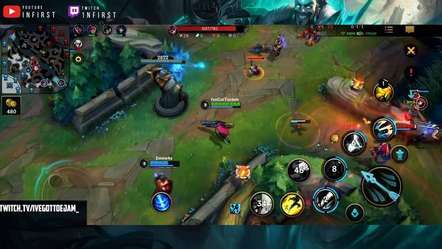 КАК ИГРАЕТ СИЛЬНЕЙШАЯ СЕННА ЕВРОПЫ | League of Legends Wild Rift смотреть онлайн