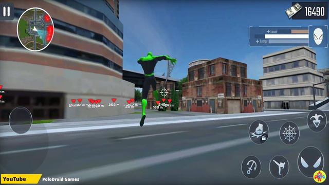 Süper Kahraman Örümcek Adam - Spider Ninja Rope Hero Vs 3 Head Monster #2 - Android Gameplay смотреть онлайн