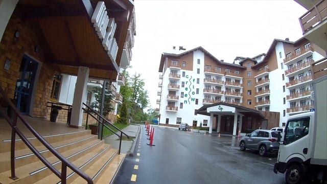 Plateau Rose. Mountain Olympic Village. Rosa Khutor. Russia.