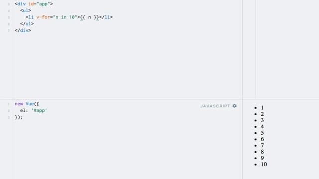 Looping through number ranges (with v-for) смотреть онлайн