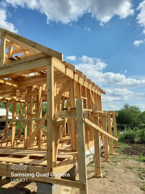 Стропильная система крыши каркасного дома, ч.3