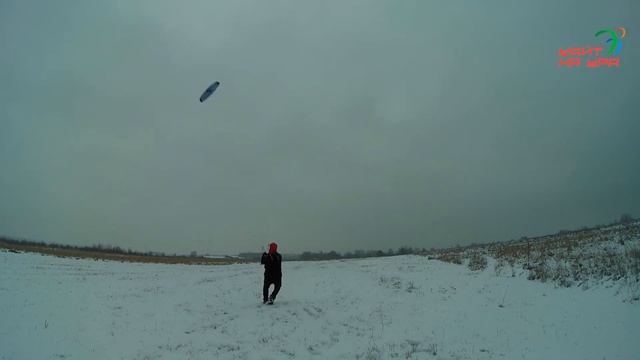 Кайт на Ура! Сноукайтинг. Химкинское поле. Проверка смотреть онлайн