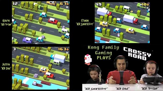 Let's Play Crossy Road Competition! IPAD SPLIT SCREEN with FACE CAM KongFGTV смотреть онлайн