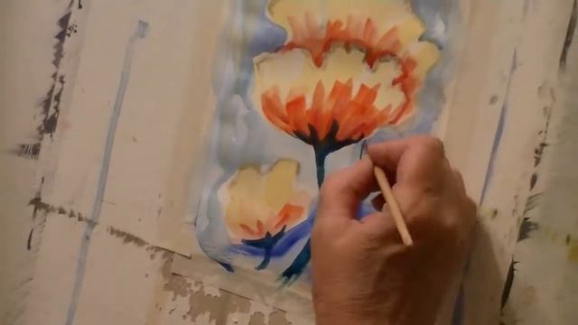Watercolor masterclass "Flowers". Мастер-класс "Бутоны" / акварель (АЛД) смотреть онлайн