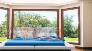 5 Щенят прыгали в кроватке.