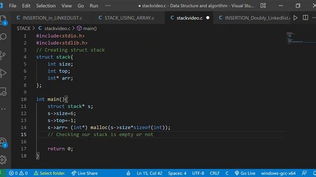 How to check Stack is Empty or NOT ? смотреть онлайн