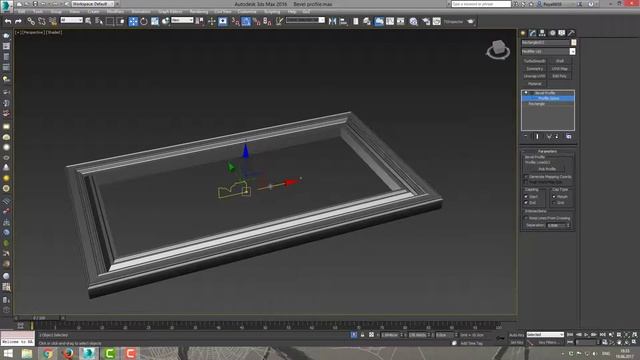 3DS MAX Модификаторы Bevel Profile смотреть онлайн