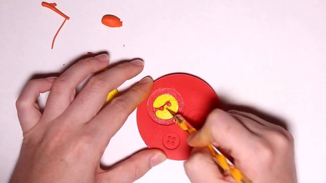 Мастер-класс: Пуговица из полимерной глины FIMO/polymer clay tutorial смотреть онлайн