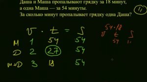 11 Даша и Маша пропалывают грядку