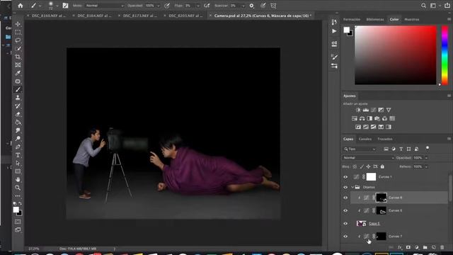 CORRECCIÓN de COLOR + Dodge and Burn| Fotomontaje en Photoshop (Parte 04) смотреть онлайн