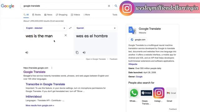 Wesly Virgn One Way To Earn Money From Google Translate