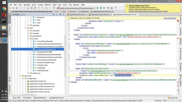 ESpark Adarsh Spring Mvc Rest Json View Security Token Authentication смотреть онлайн