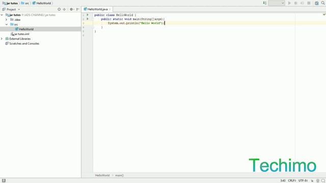 Hello World FIRST PROGRAM in JAVA-Java Tutorial смотреть онлайн