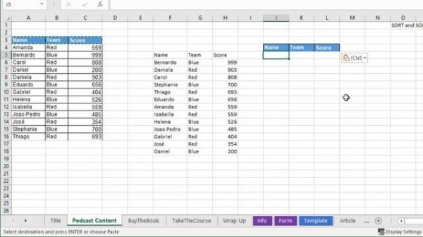 Excel Sorting Simplicity: Simple SORT and SORTBY Functions - Episode 2234
