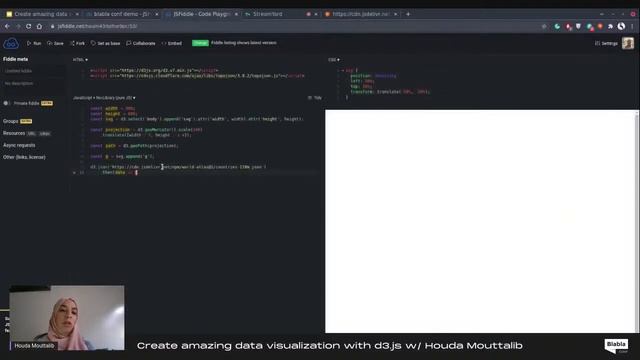Create Amazing Data Visualization with D3.js With Houda Mouttalib |BlaBlaConf 2021 смотреть онлайн