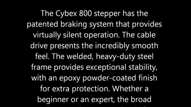Cybex 800 Stepper Review