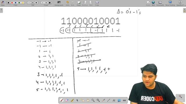 Maximum Difference of Zeros & Ones in Binary String in O(n) Time | Dynamic Programming смотреть онлайн