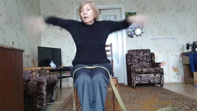 УБИРАЕМ ОБВИСАНИЕ РУК и упражнения с ремнем для пальцев рук.