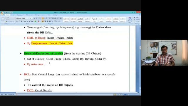 Lect-11: Introduction to 'SQL' & Implementation of 'Logical Schema' смотреть онлайн