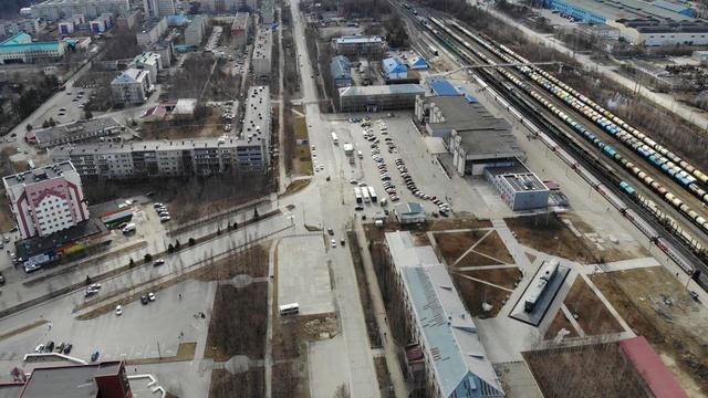 Сургут. Район железнодорожного вокзала. смотреть онлайн