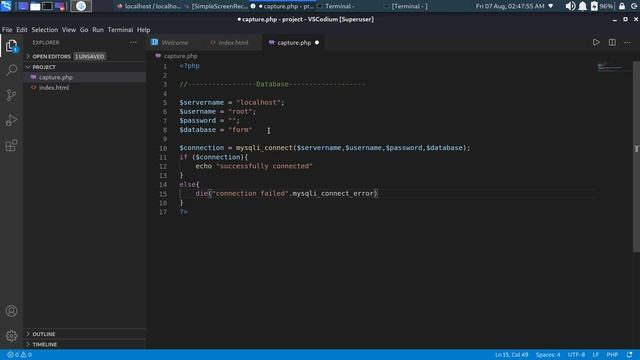 Inserting form data into mysql database using php. смотреть онлайн