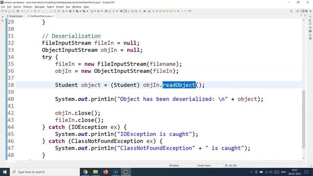 Java Tutorial For Beginners | Serialization In Java | Java Serialization Tutorial | SimpliCode смотреть онлайн
