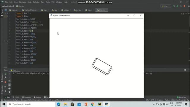 Draw thor hammer using python with code смотреть онлайн