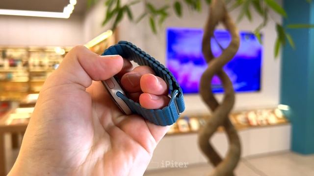 Ремешок Devia Elegant Leather Loop для Apple Watch 40 / 38 мм (Синий) смотреть онлайн