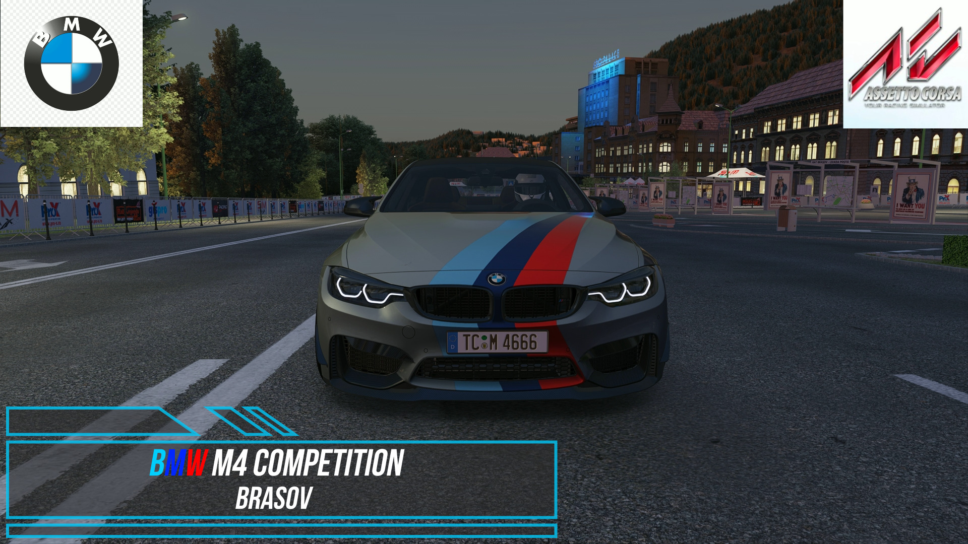 BMW M4 Competition - Brasov | Assetto Corsa. смотреть онлайн