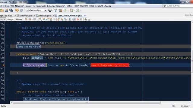 LEER ARCHIVO DE TEXTO JTEXTAREA JAVA смотреть онлайн