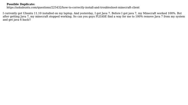 Ubuntu: How do I remove Oracle Java 7 from Ubuntu 11.10? смотреть онлайн