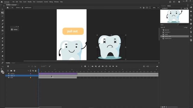 Adobe Animate CC 2022 tutorial - gotoAndPlay - HTML5 animated banner - javaScript смотреть онлайн