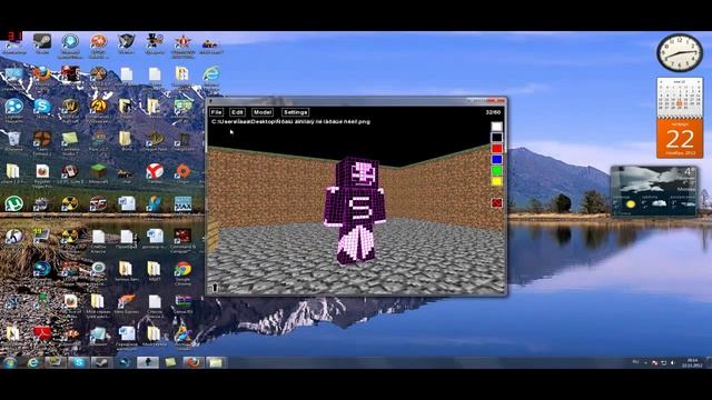 Minecraft 3D Skin Edit туториал+как поменять скин в Minecraft.