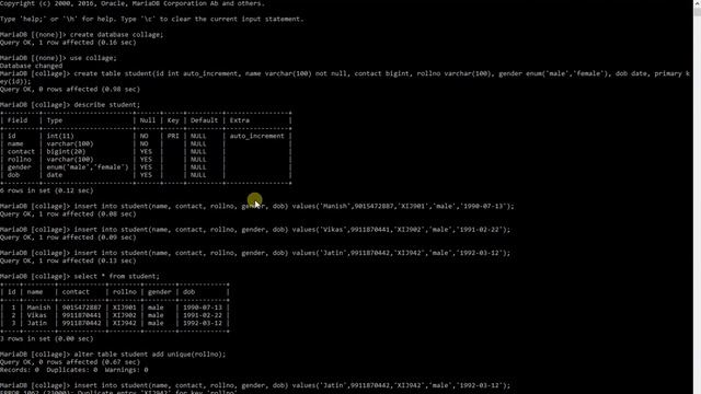 How to use Primary key, Unique Key, Foreign key in mysql (PHP mysql tutorial in hindi) смотреть онлайн