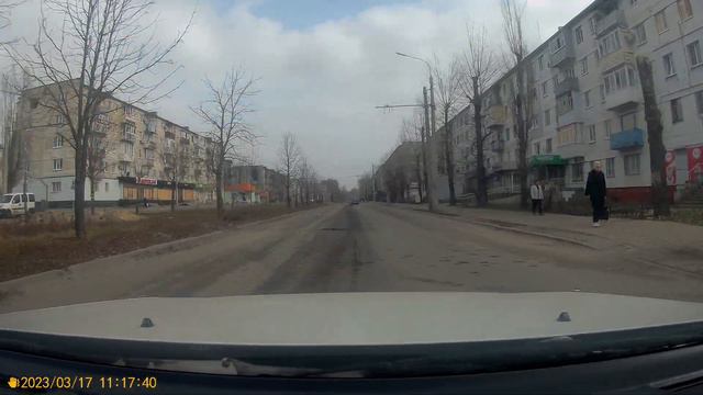 17.03.2023г. г.Северодонецк. пр-т Советский - пр-т Гвардейский от Детского мира и до Курчатова. смотреть онлайн