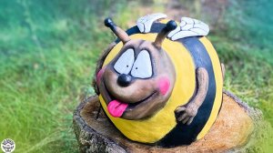 Милая ПЧЁЛКА из ЦЕМЕНТА своими руками