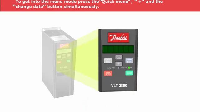 Inverter Danfoss, Lesson 06, VLT 2800 - Control And Programming