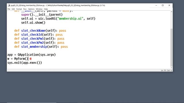 [ PYTHON-307] 회원가입 Dialog 창 표시하기 - 기능구현 없음 смотреть онлайн