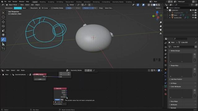 Mesh denting + Wireframe effects in blender 3.4 | Blender geometry nodes tutorial смотреть онлайн
