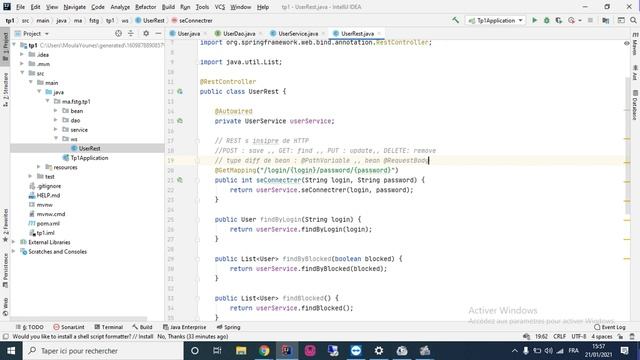 6 4 tp user bean + dao + service + swagger смотреть онлайн