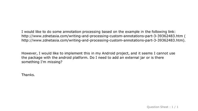 Android : Android javax.annotation.processing Package missing смотреть онлайн