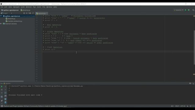 06-2 Mr. TA - Programlamaya Giriş - Eksi, Yıldız, Slash, Yüzde(Mod) ve Çift Yıldız operatörleri смотреть онлайн
