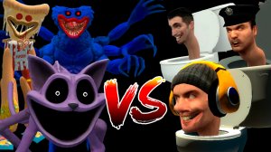 😀CATNAP, HUGGY WUGGY И ДРУГИЕ ПРОТИВ СКИБИ ТУАЛЕТОВ В НЕБОЛЬШОМ ТУРНИРЕ В ГАРРИС МОДЕ😊😲😁✨