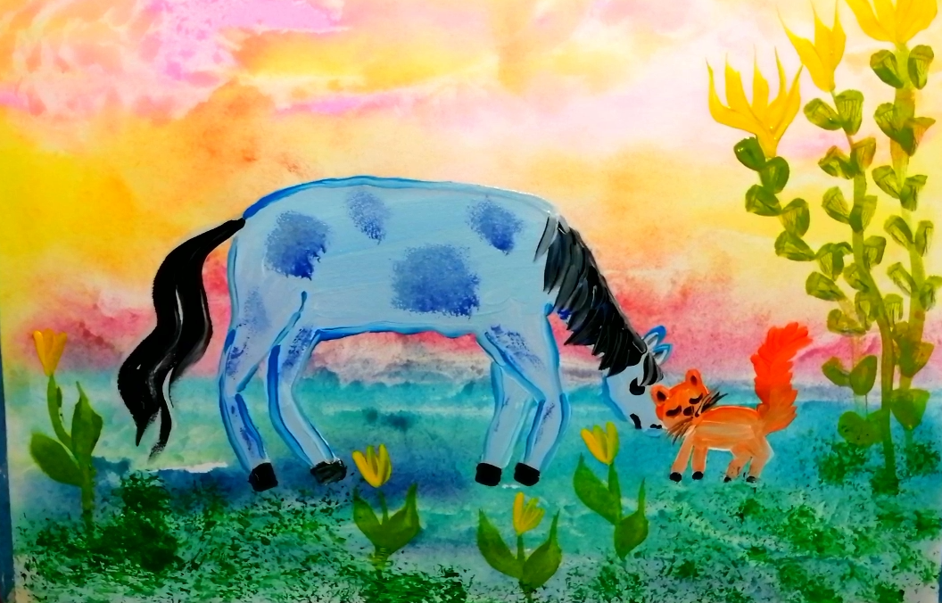 Как нарисовать добрую лошадь. смотреть онлайн